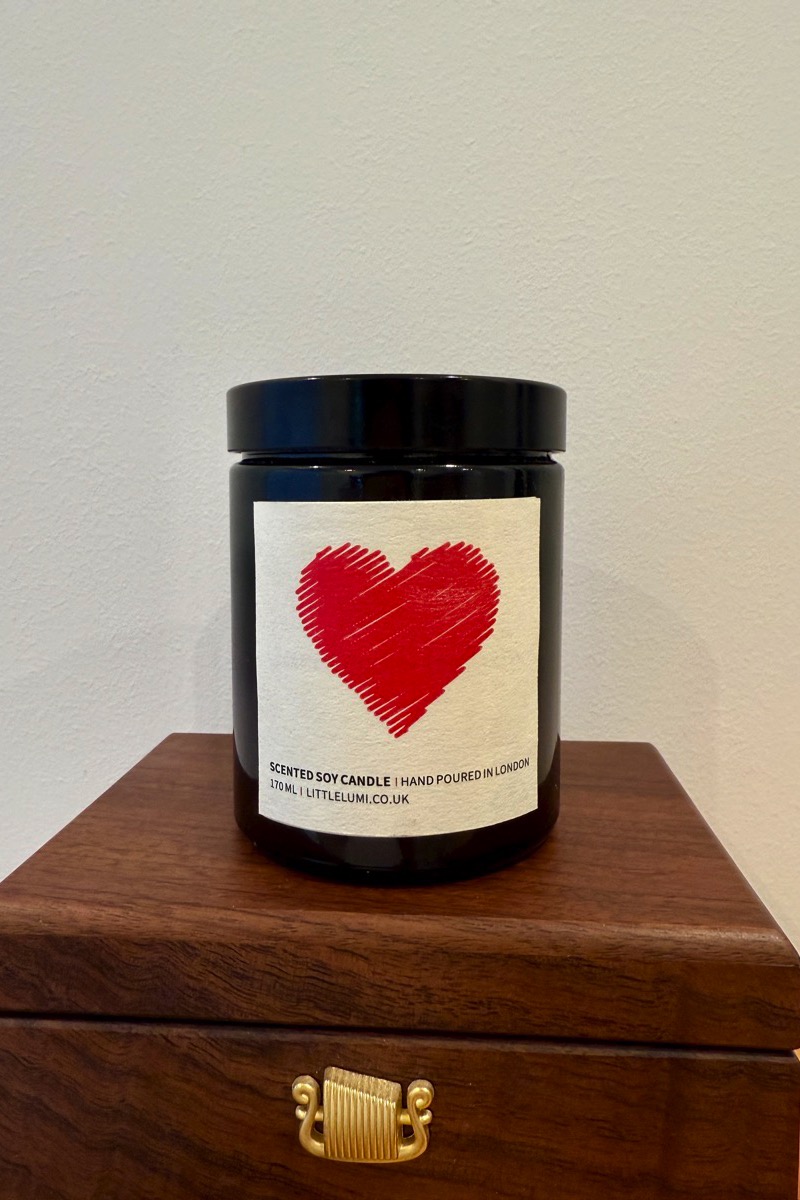 Heart Scented Jar Candle