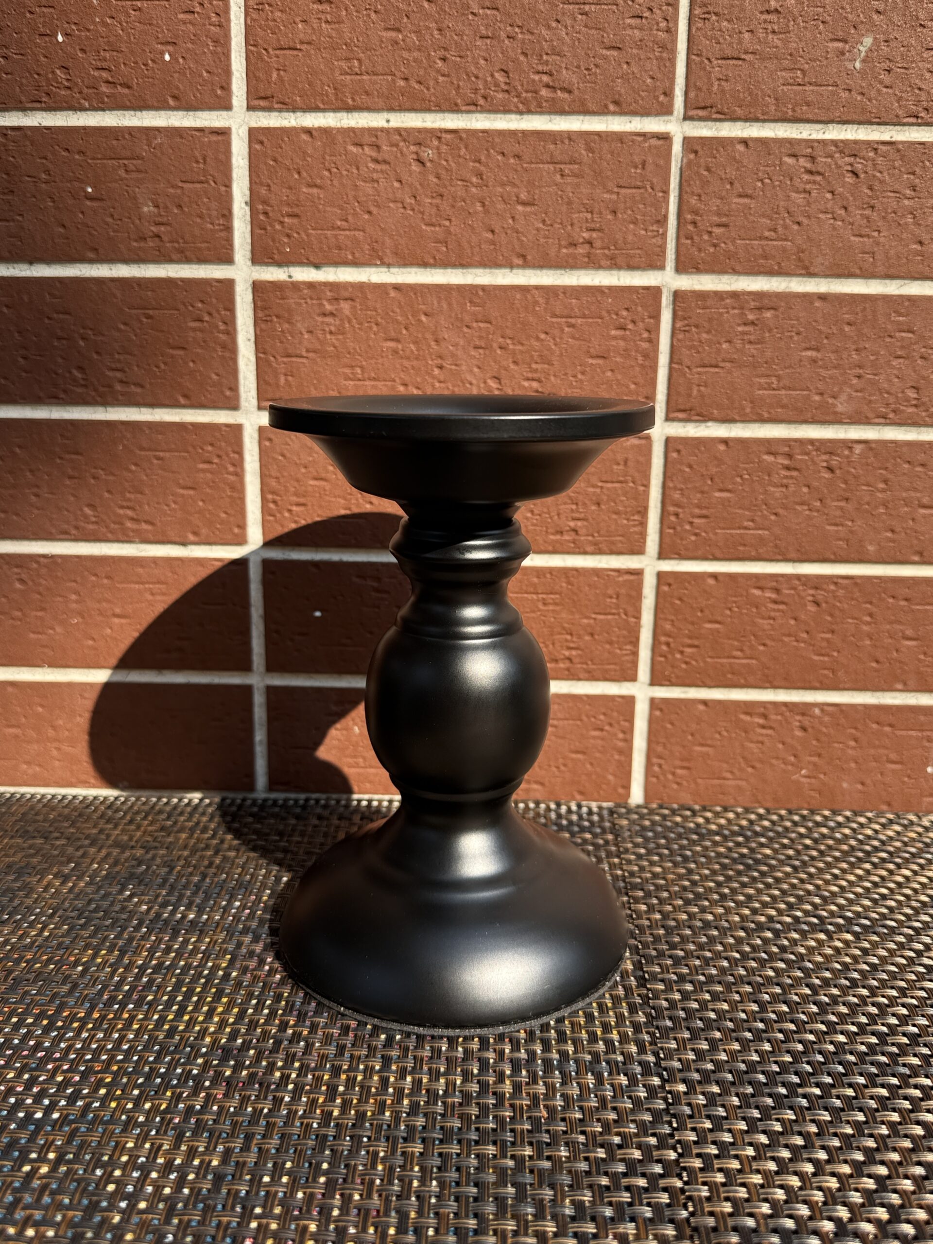 Pillar Candle Holder Black - Short