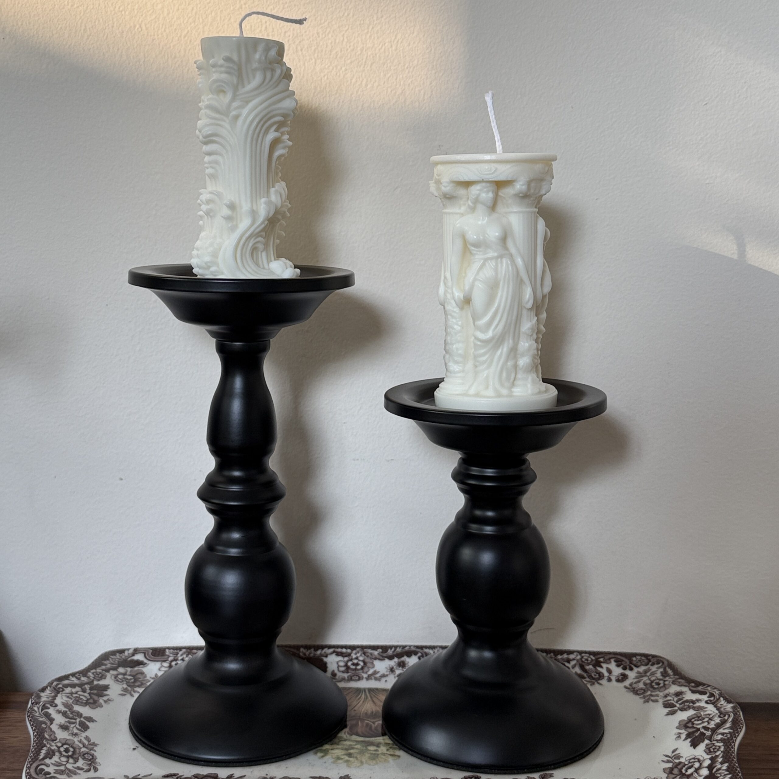 Pillar Candle Holder Black - Short - Image 4